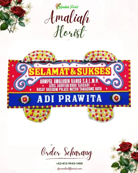 Papan Bunga Ucapan Selamat Cikate